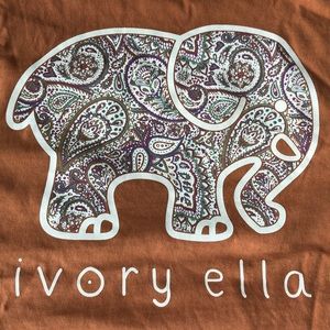 Orange Ivory Ella Long Sleeve-Tee